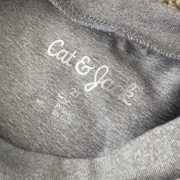 Cat & Jack baby boy toddler boys short sleeve gray rash guard size 2T - Picture 3 of 4